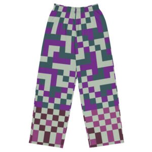 all over print unisex wide leg pants